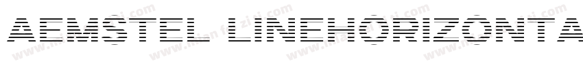 Aemstel LineHorizontal字体转换